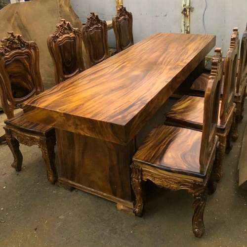Ghế Ăn Gỗ Me Tây Tự Nhiên MT01