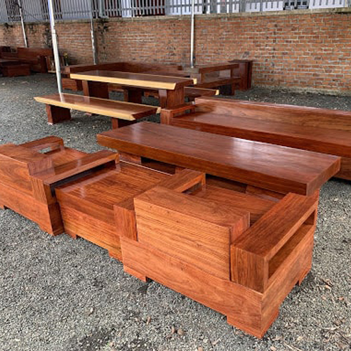 Tập hợp các mẫu sofa gỗ nguyên khối