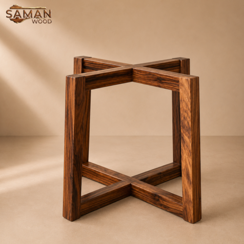Chân Gỗ Chữ Thập Cho Bàn Tròn 1m2-1m8