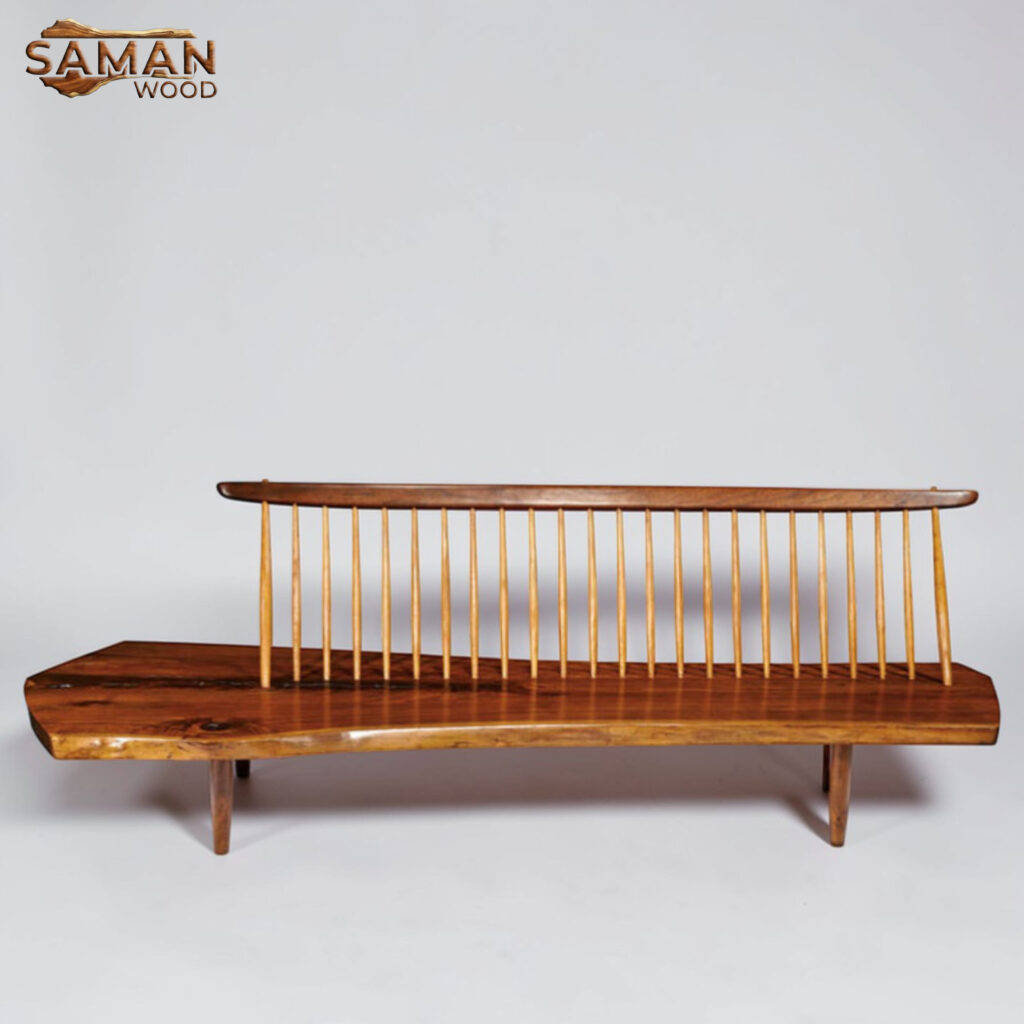 Ghế băng dài (bench) phong cách George Nakashima