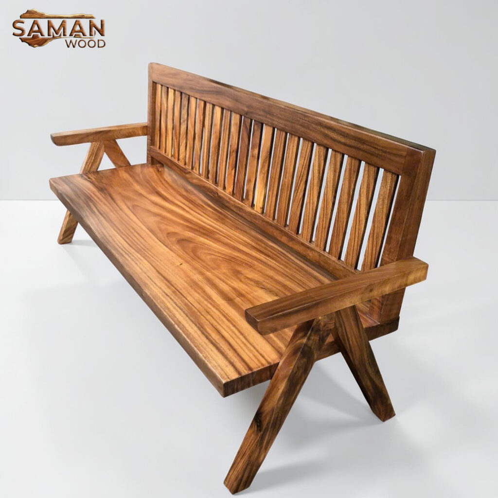 Ghế Băng Dài Có Tựa Lưng và Tay Vịn