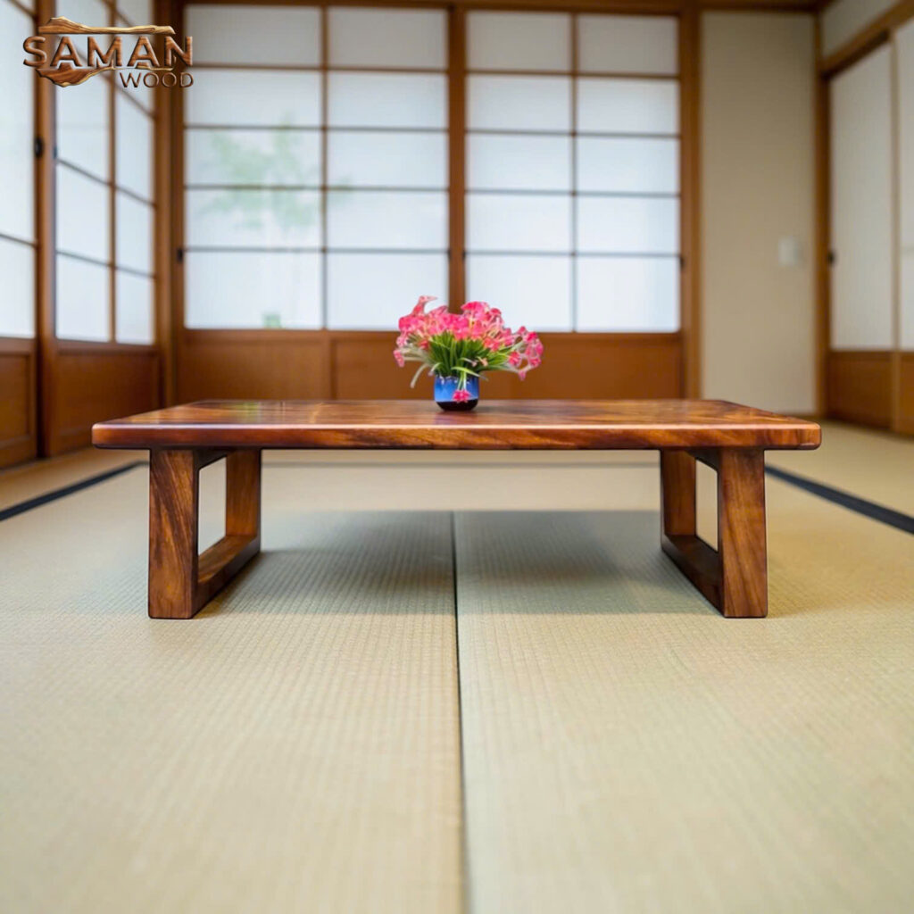 Bàn Trà Đạo Nhật - Bàn Trà Ngồi Bệt Gỗ Tự Nhiên