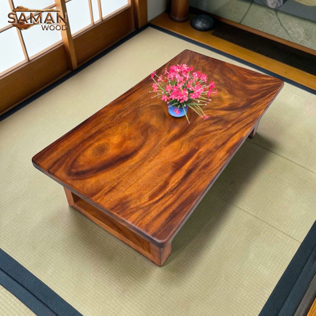 Bàn Trà Đạo Nhật - Bàn Trà Ngồi Bệt Gỗ Tự Nhiên