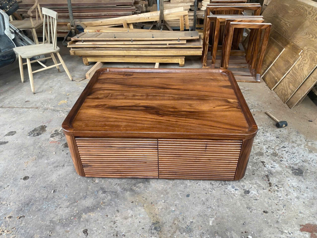 Bàn Sofa Phòng Khách Gỗ Tự Nhiên Me Tây