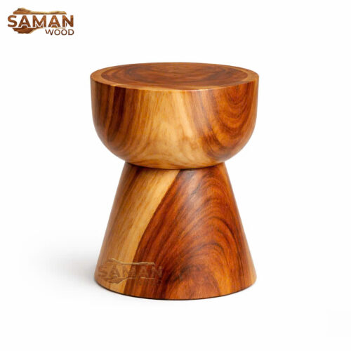 ĐÔN GỖ ME TÂY NGUYÊN KHỐI – DÁNG NÓN CỤT ĐỐI ĐẦU (DOUBLE CONE / HOURGLASS SOFT)