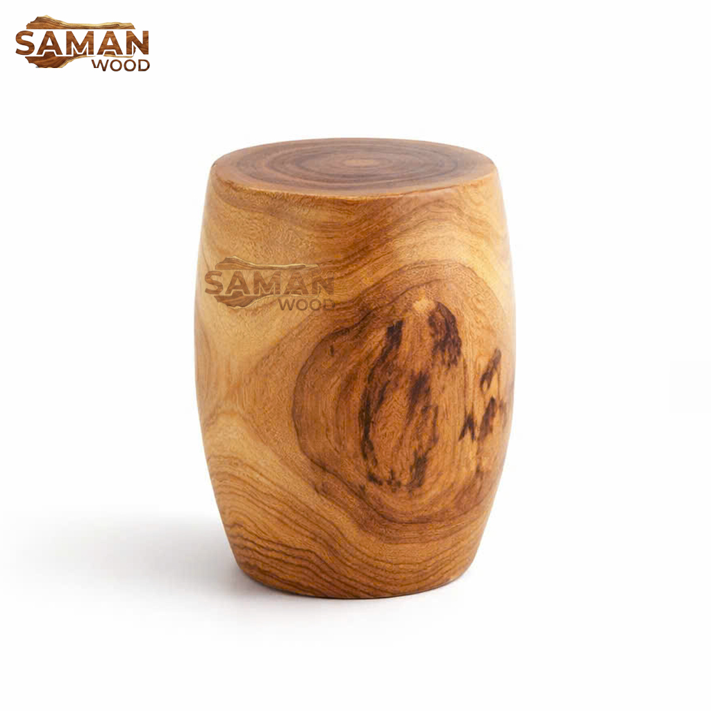 ĐÔN GỖ ME TÂY NGUYÊN KHỐI – DÁNG TRỤ BO (BARREL / ORGANIC CYLINDER)