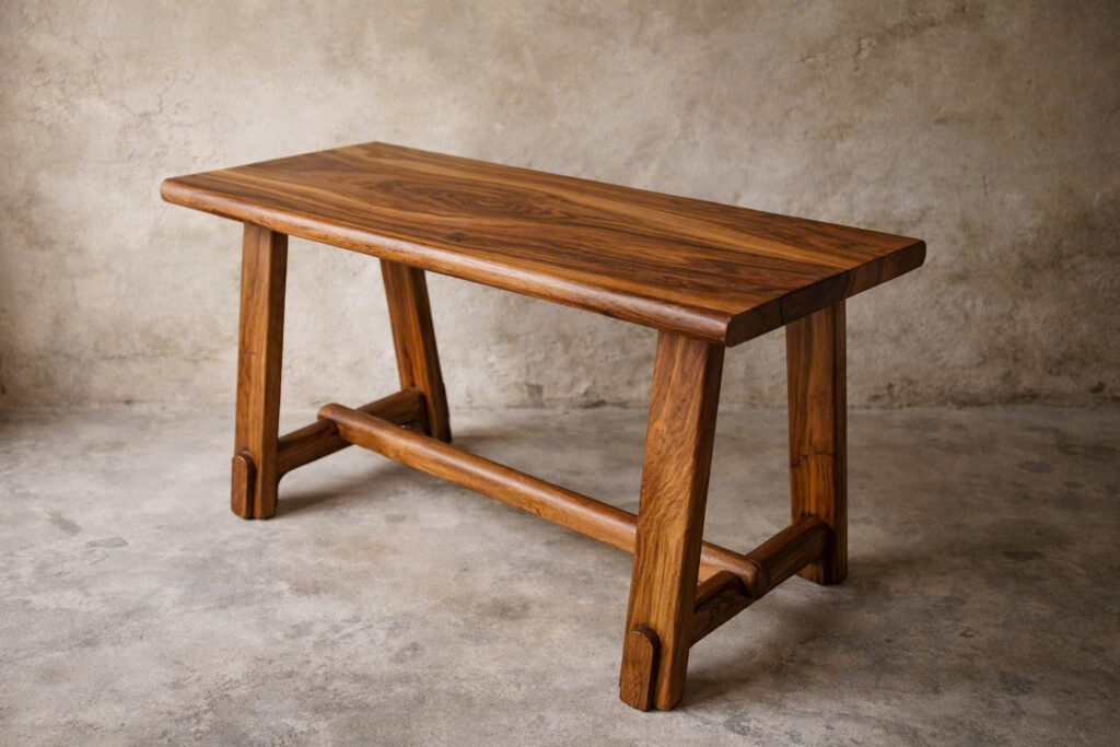 Bàn Ăn Gỗ Tự Nhiên Hiện Đại Cho Căn Hộ/Chung Cư 1300mmx650mm